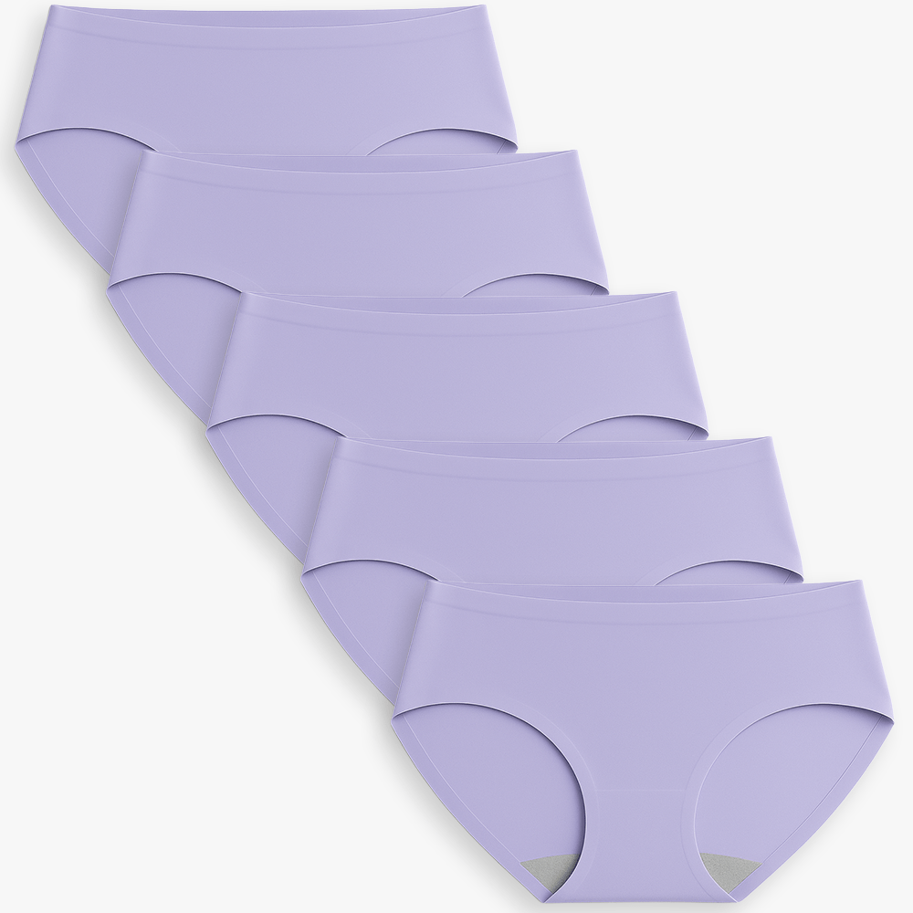 Seamless High Waist Breathable Everyday Panties Bundle - for Lavender - Available at Bella Bra