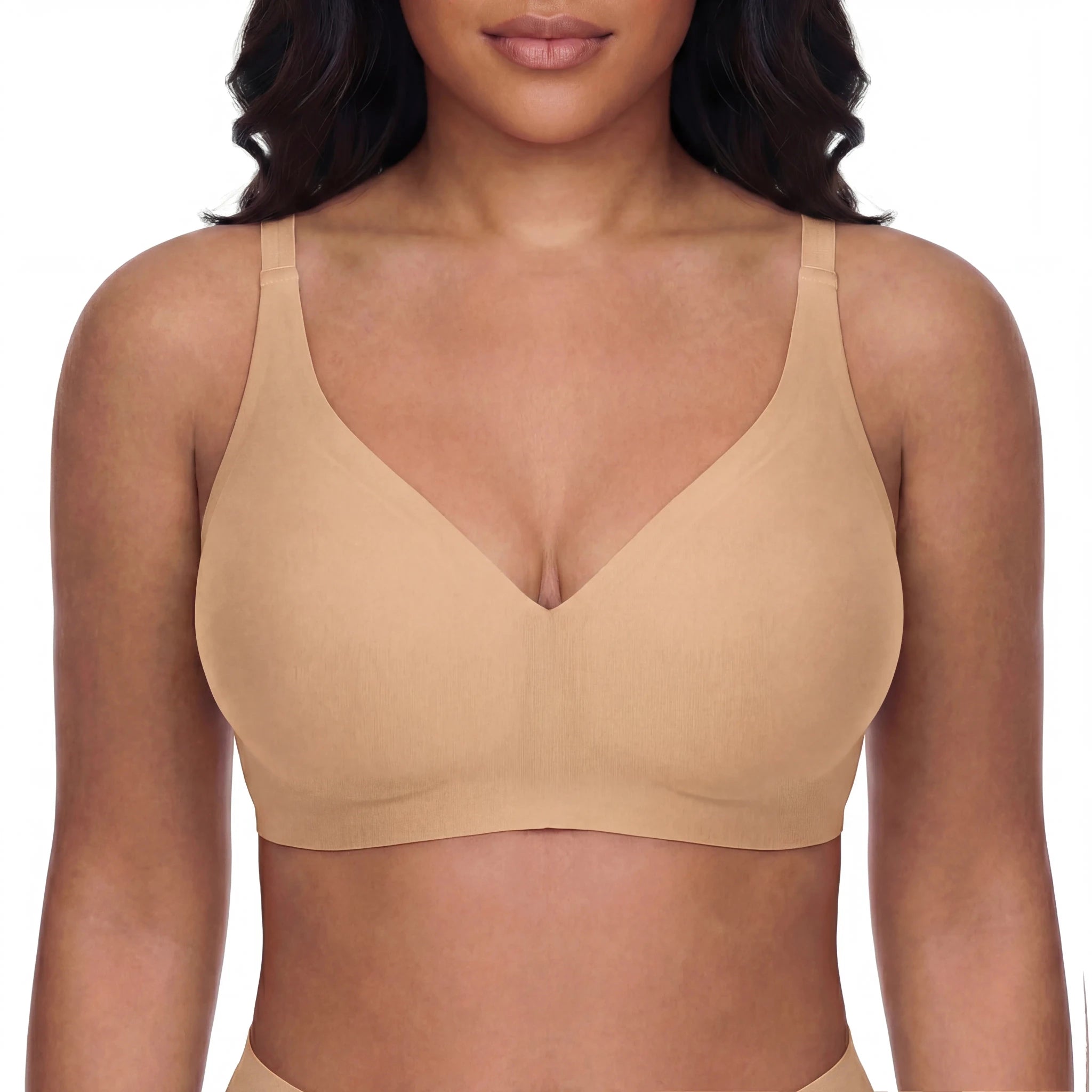 Sweetheart Neckline Bra - Bra for Dark Nude - Available at Bella Bra