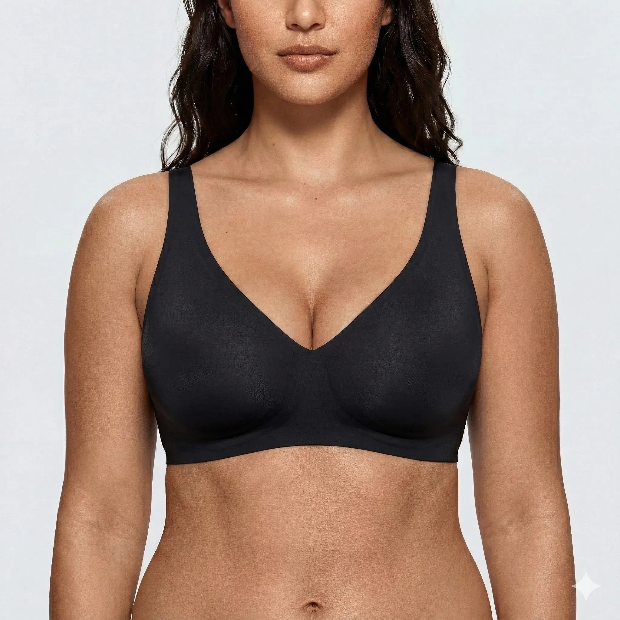 Wireless Deep Plunge Bra - for Black - Available at Bella Bra