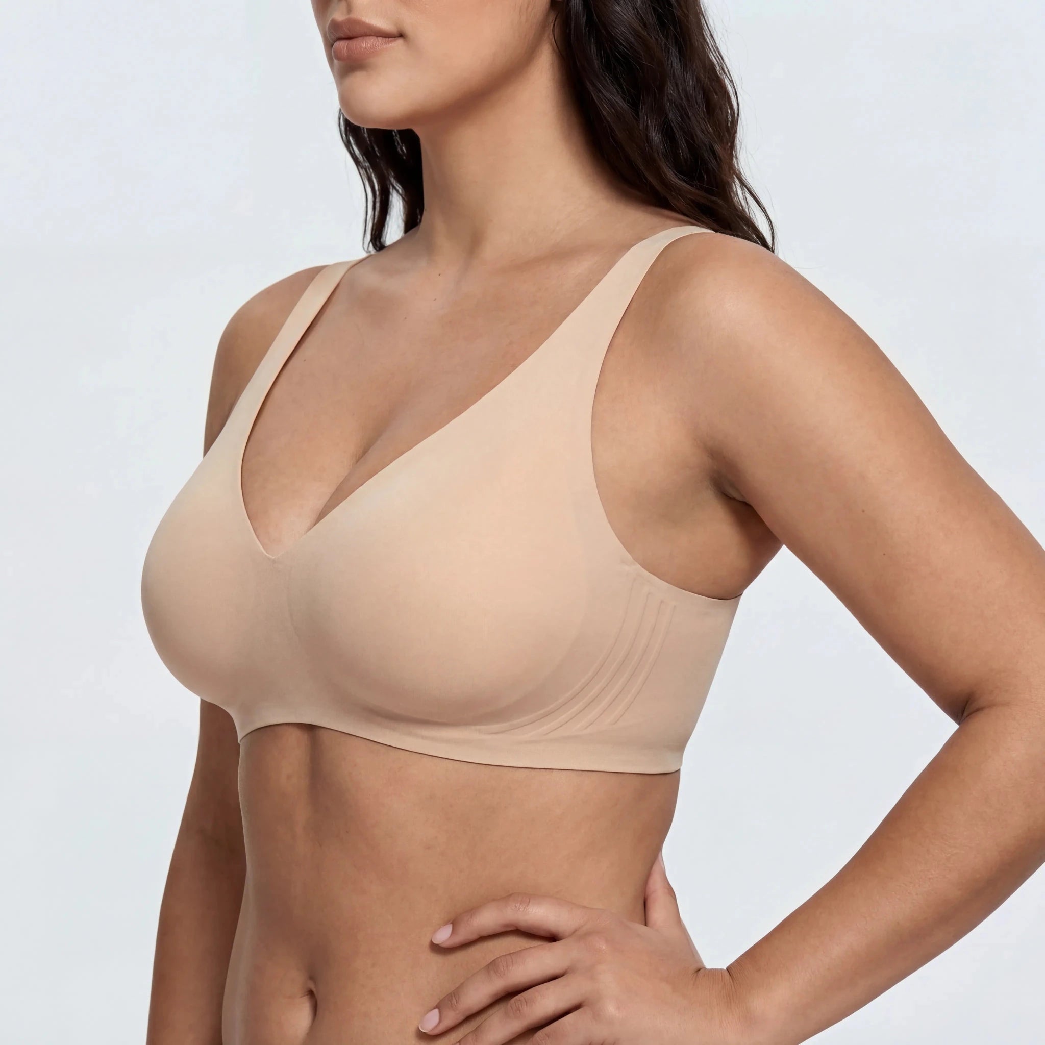 Wireless Deep Plunge Bra - for Nude - Available at Bella Bra