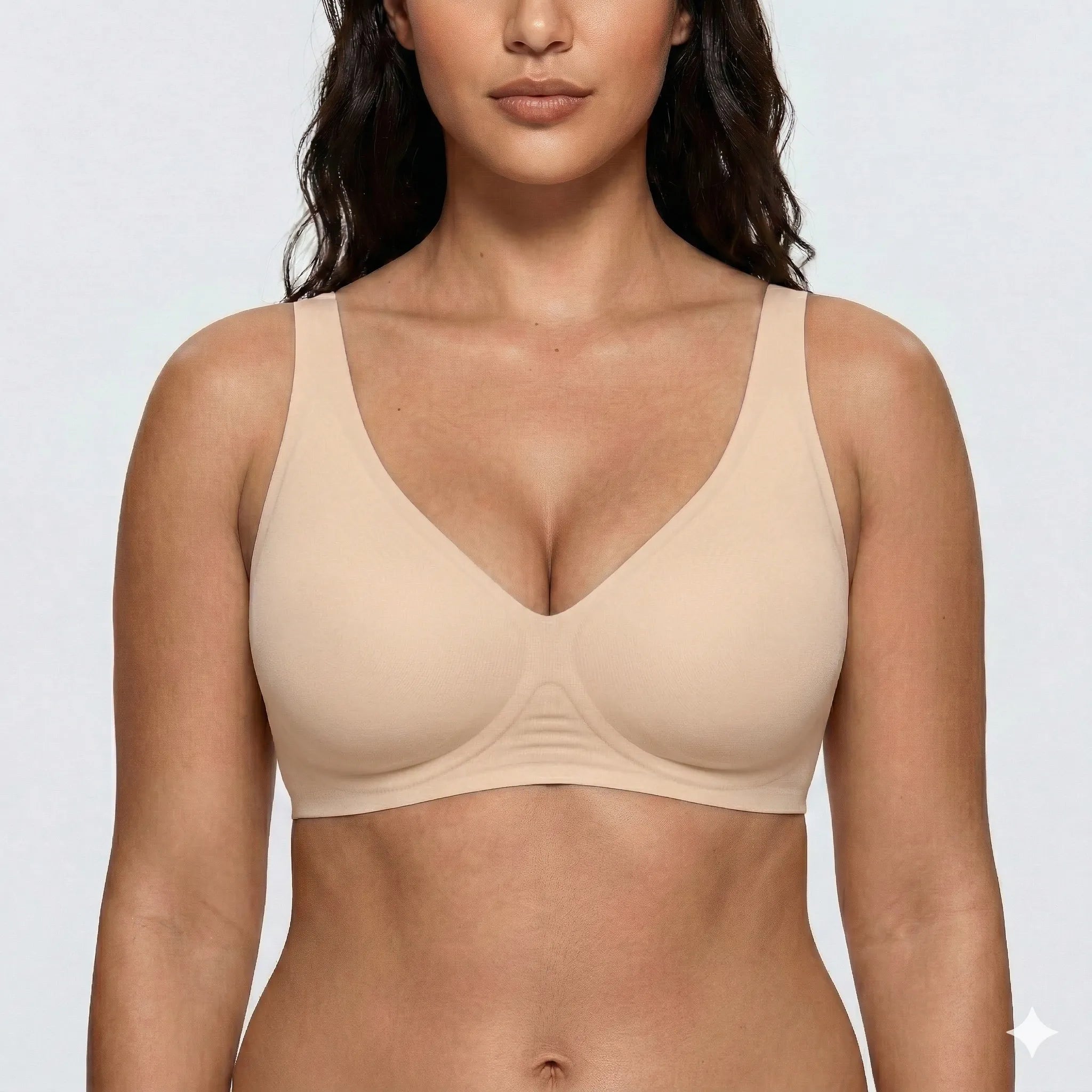 Wireless Deep Plunge Bra - for Nude - Available at Bella Bra
