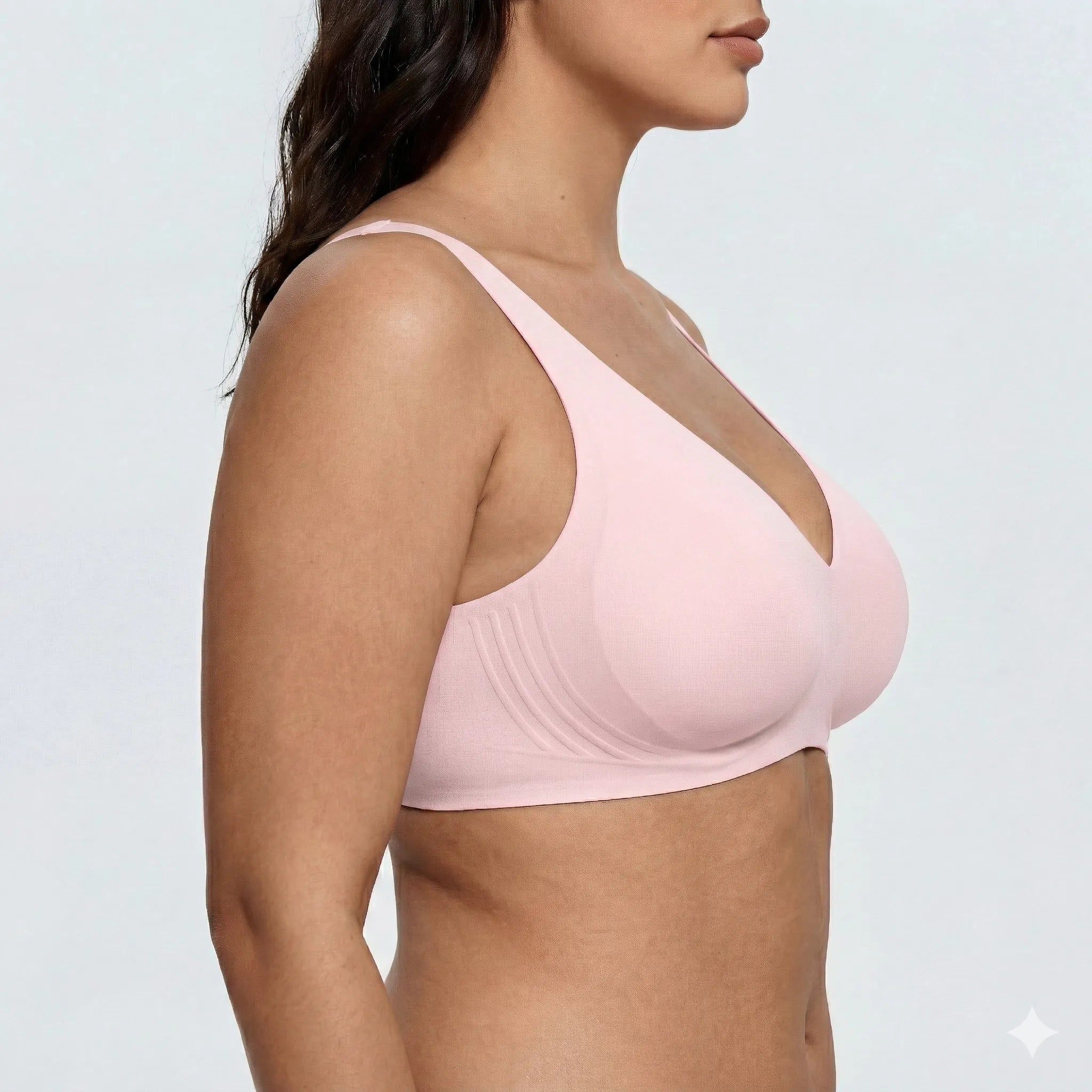 Wireless Deep Plunge Bra - for Pink - Available at Bella Bra