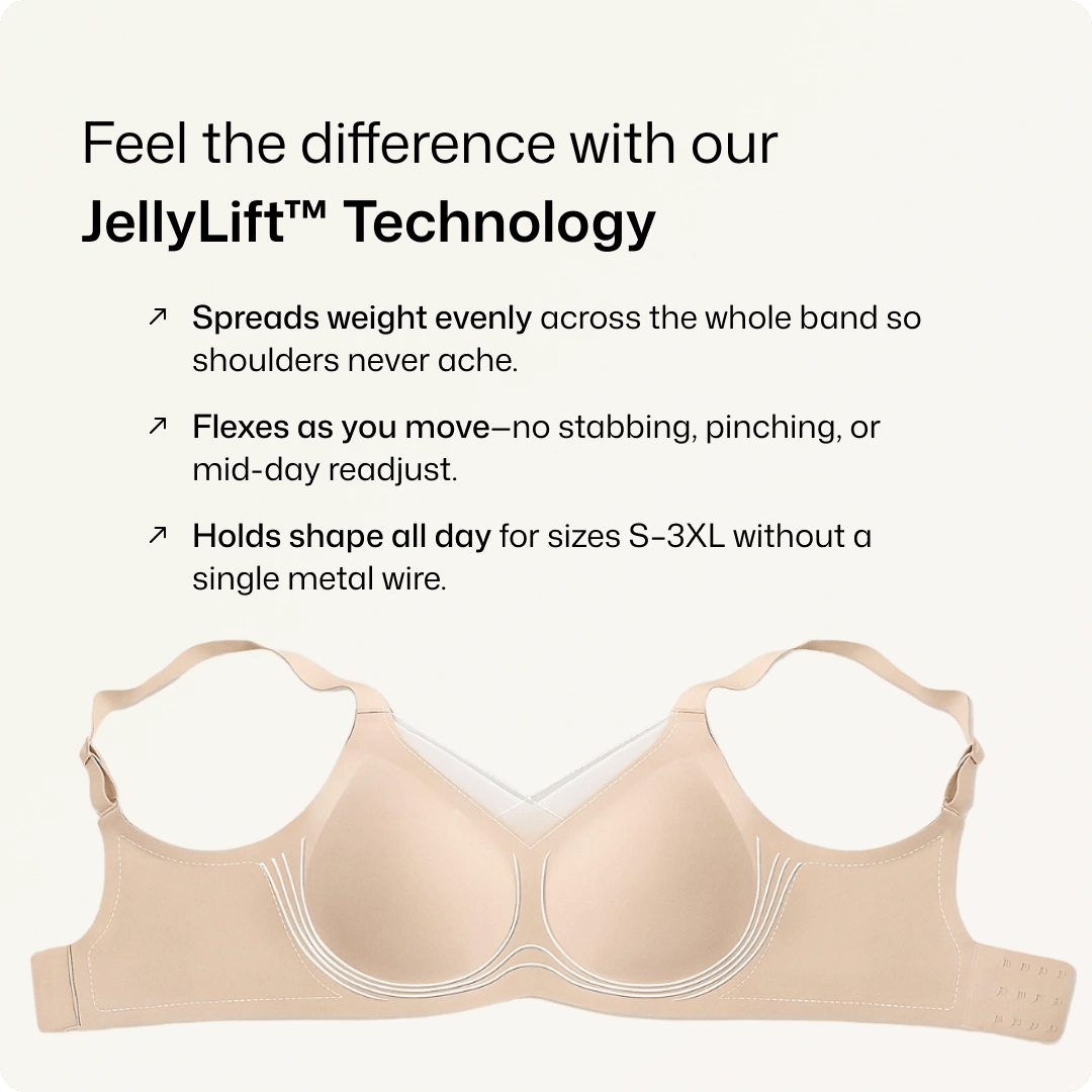 Wireless Deep V - Neck Mesh Push Up Bra - for Black - Available at Bella Bra