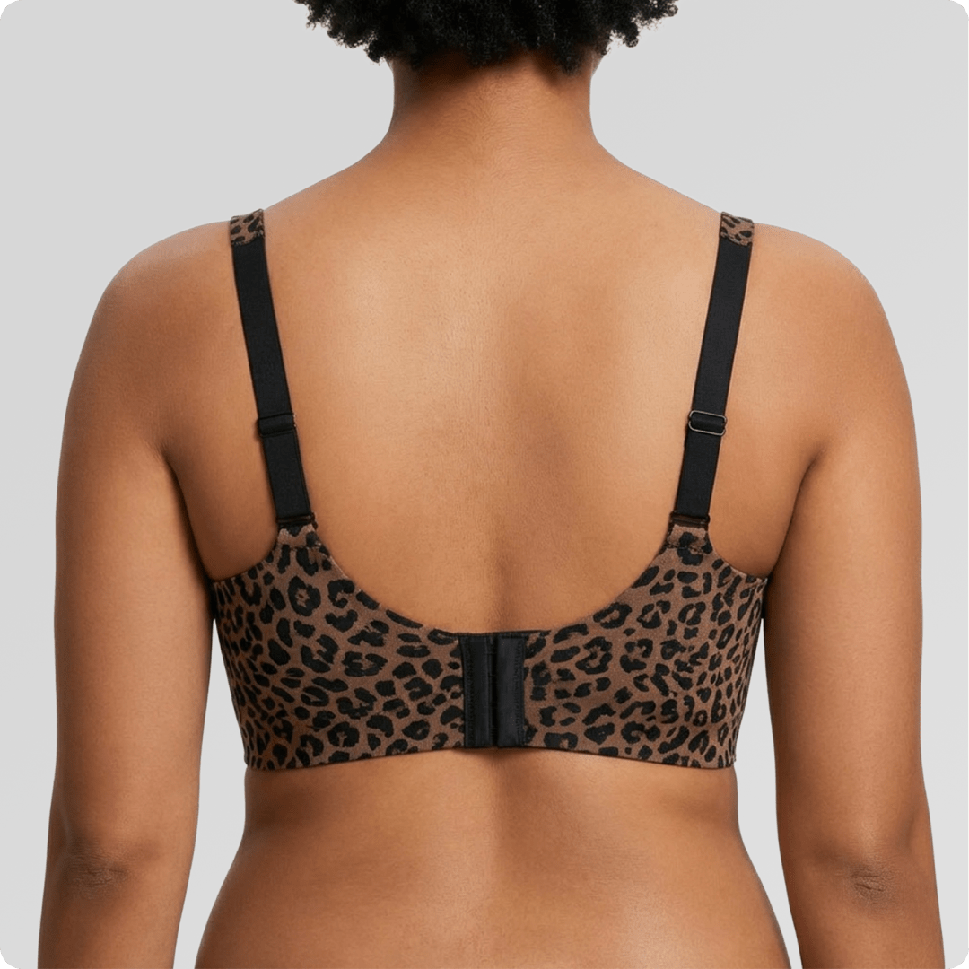 Wireless Deep V Seamless Every Day Bra [LIMITED EDITION] - for Classic Leopard - Available at Bella Bra