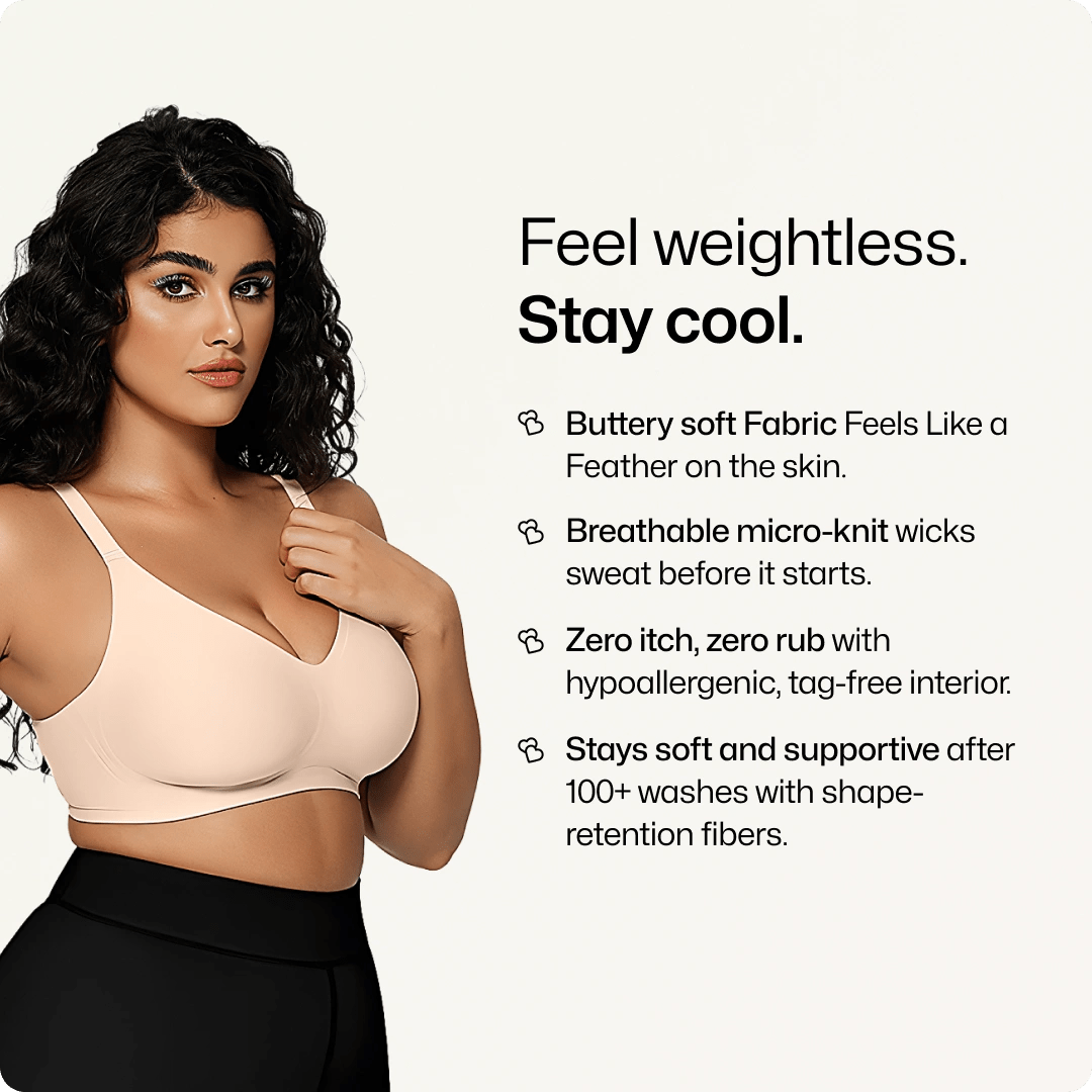 Wireless Everyday T-Shirt Bra with Adjustable Straps - for Black - Available at Bella Bra