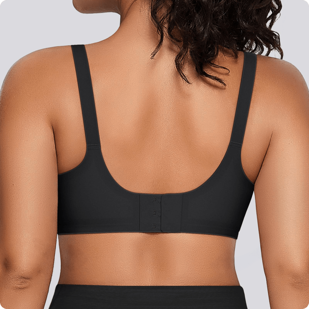 Wireless Front - Adjustable JellyWire™ Push Up Bra - for Black - Available at Bella Bra