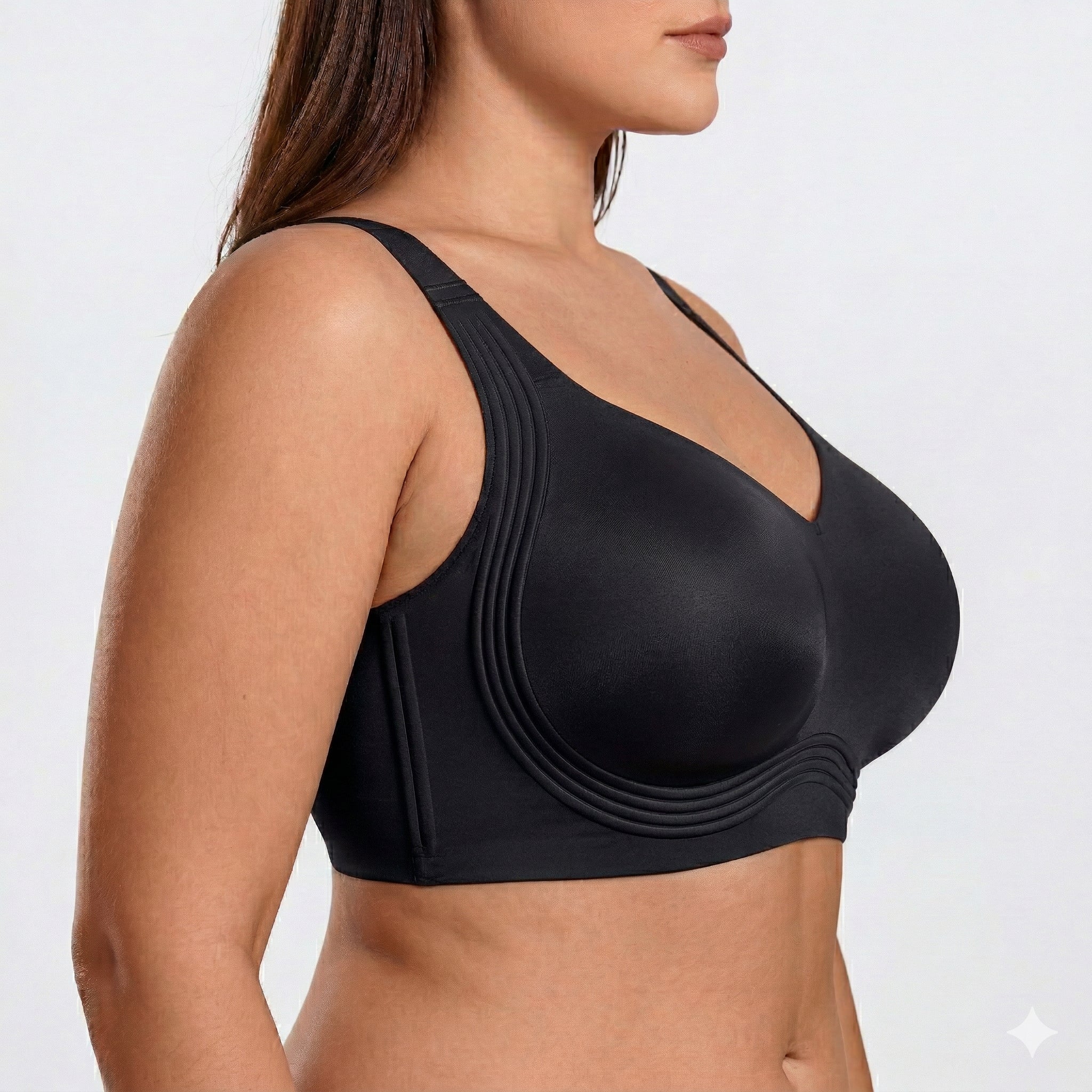 Wireless Full Coverage JellyWire Bra - for Black - Available at Bella Bra
