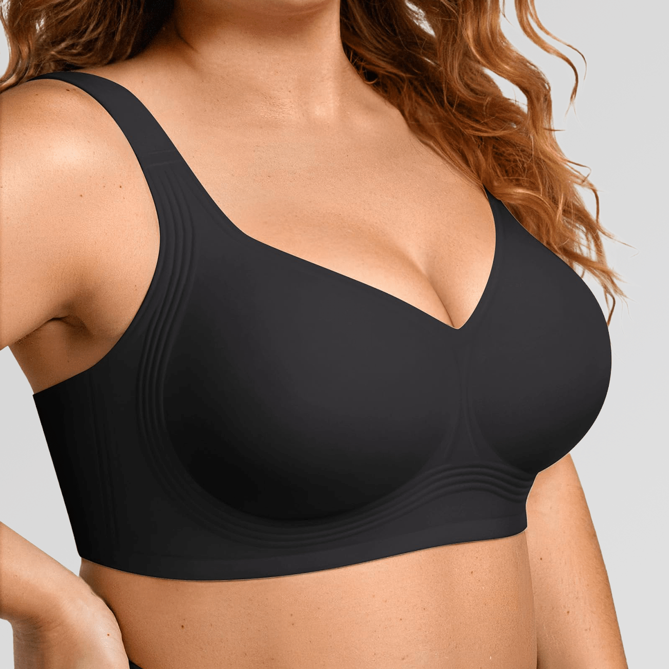 Wireless Full Coverage JellyWire Bra - for Black - Available at Bella Bra