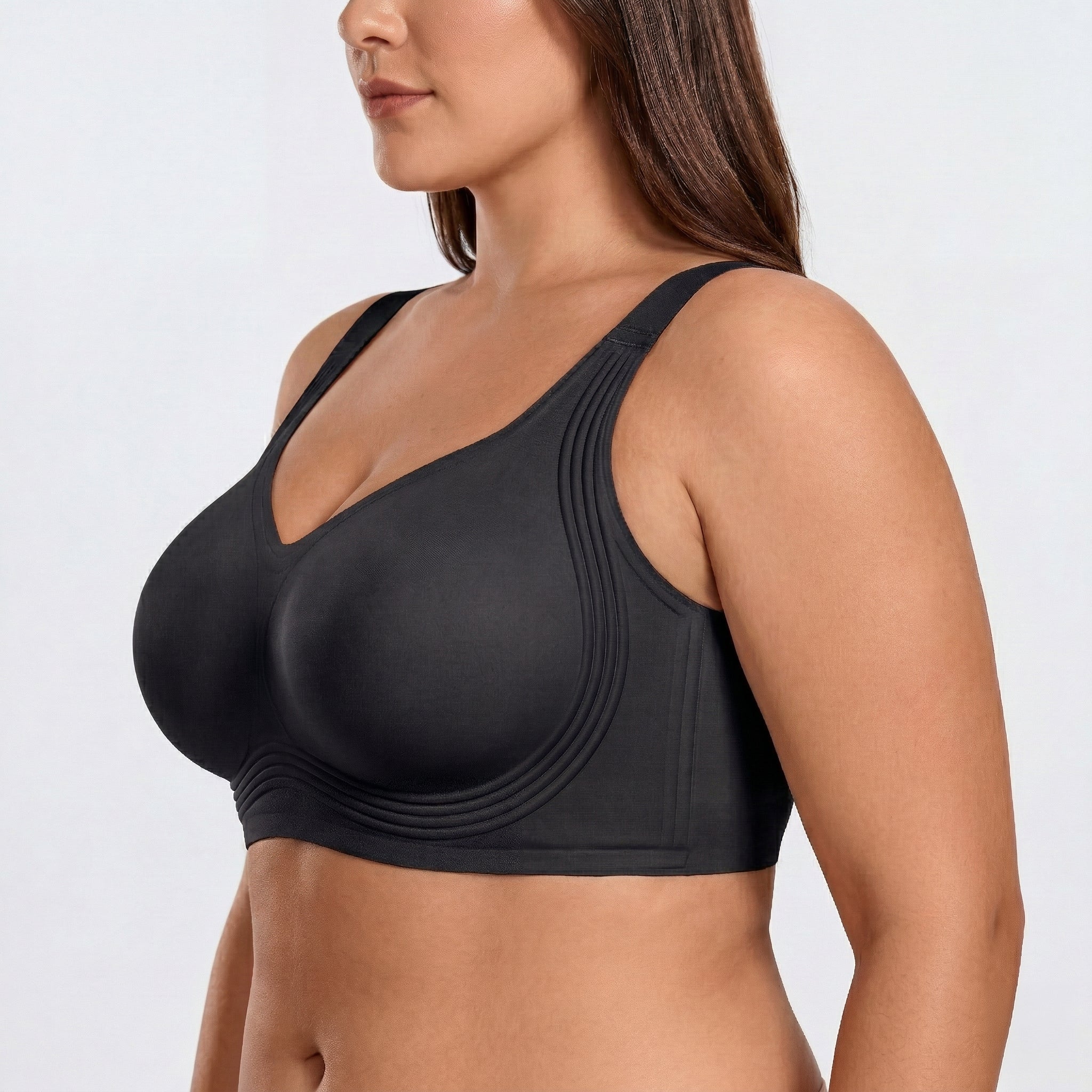 Wireless Full Coverage JellyWire Bra - for Black - Available at Bella Bra