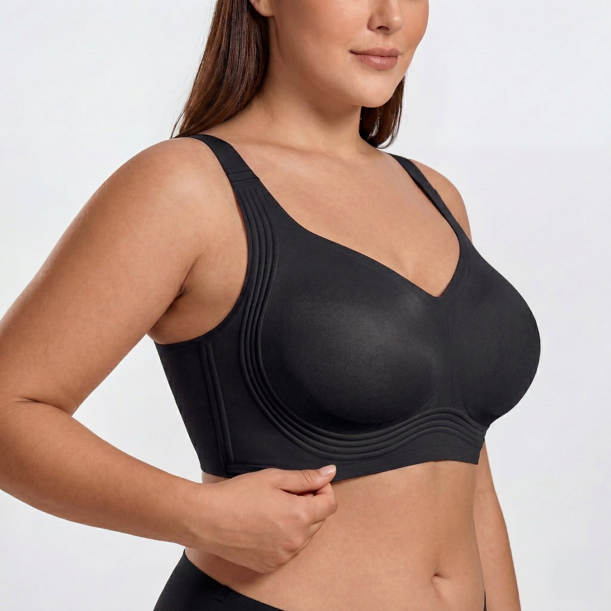 Wireless Full Coverage JellyWire Bra - for Black - Available at Bella Bra