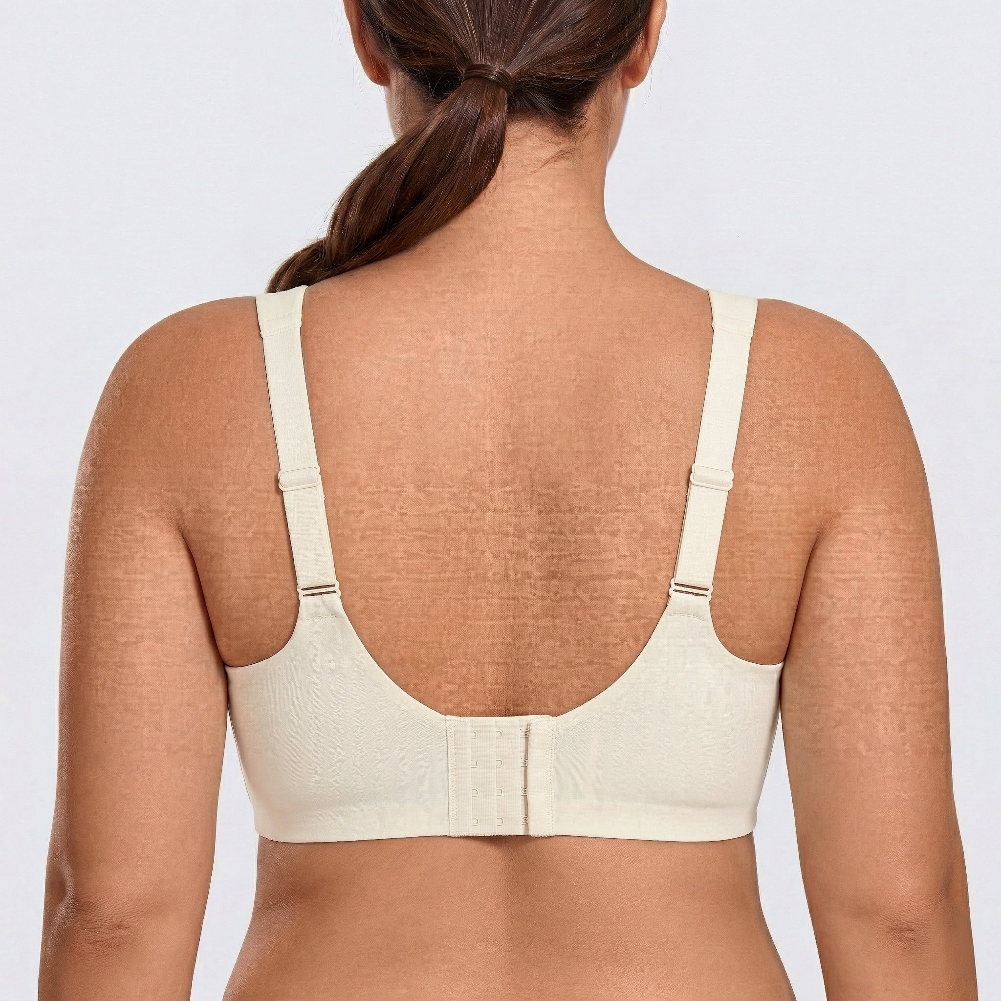 Wireless Full Coverage JellyWire Bra - for Cream White - Available at Bella Bra