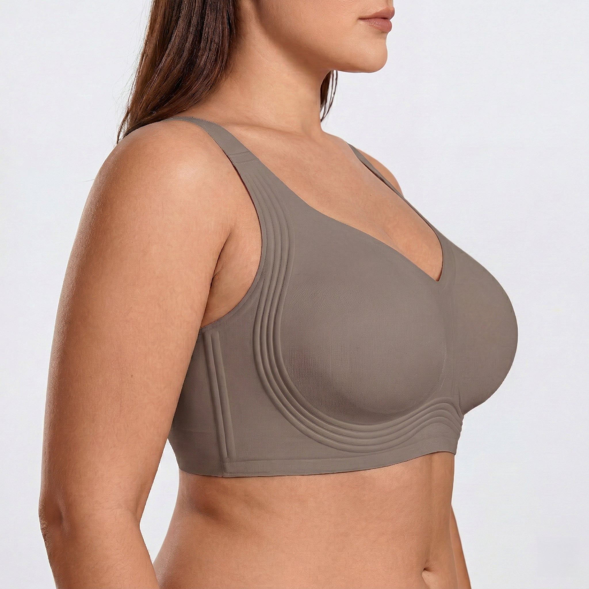 Wireless Full Coverage JellyWire Bra - for Grey - Available at Bella Bra