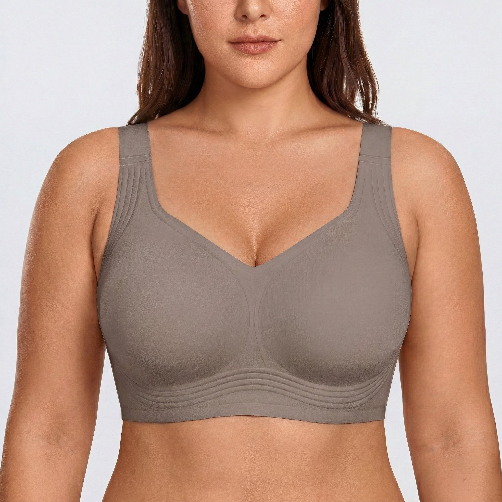 Wireless Full Coverage JellyWire Bra - for Grey - Available at Bella Bra