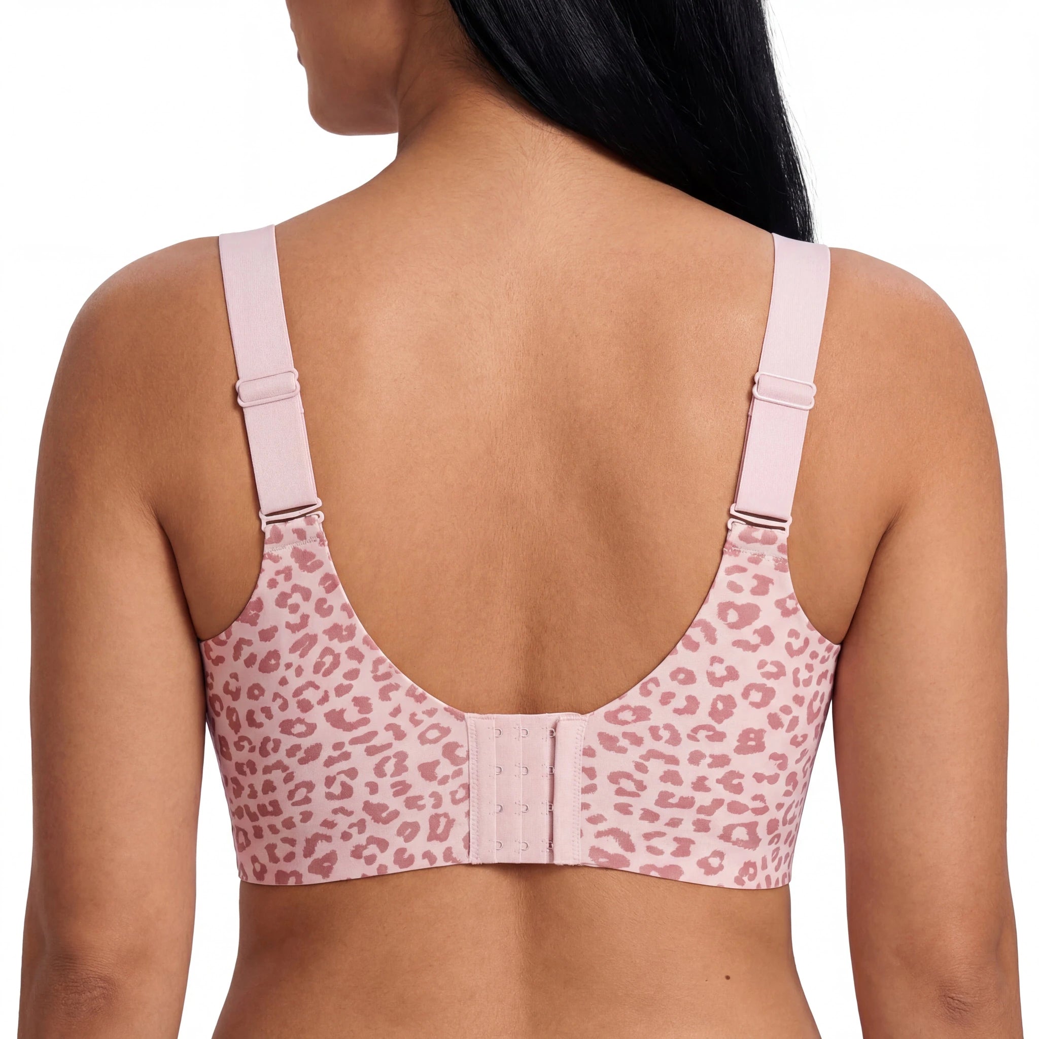 Wireless Full Coverage JellyWire Bra - for Leopard Pink - Available at Bella Bra