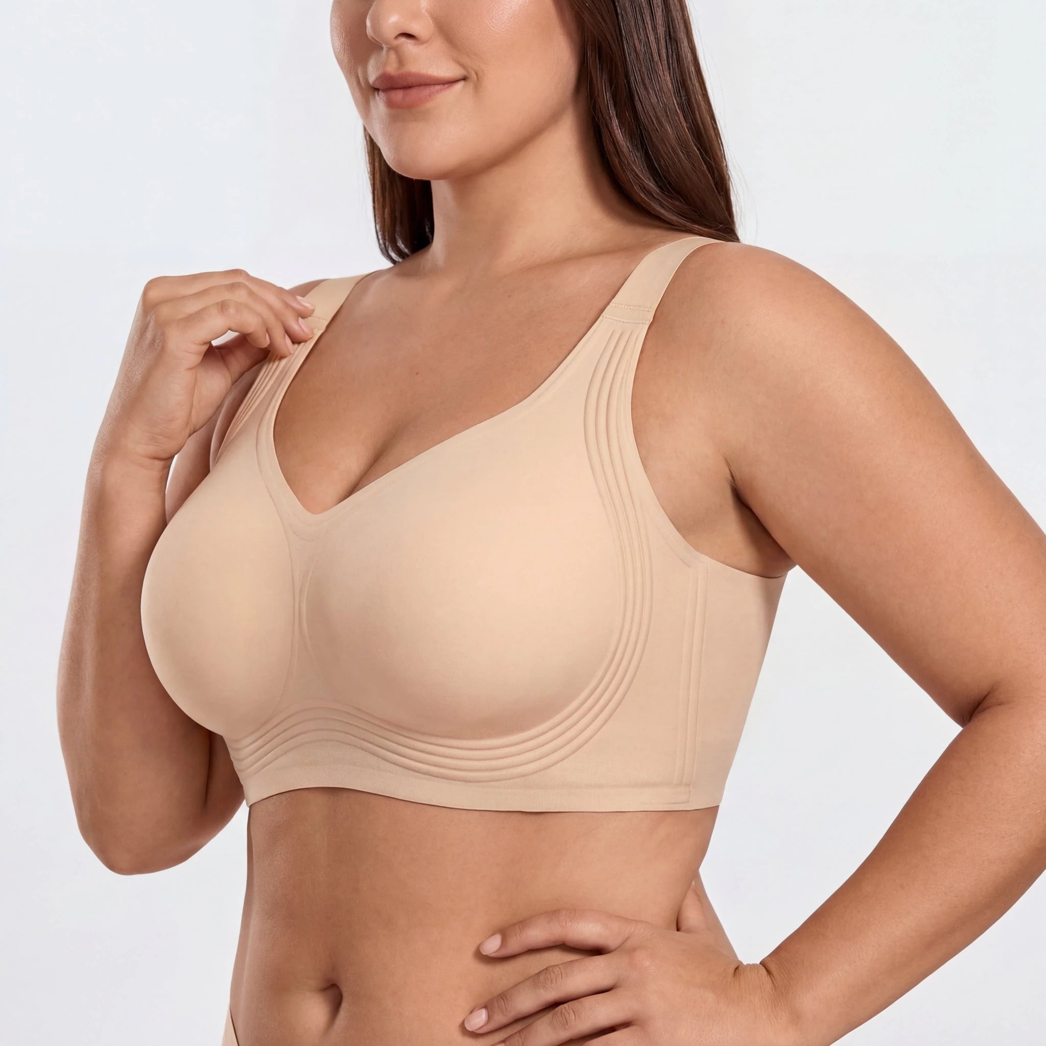Wireless Full Coverage JellyWire Bra - for Nude - Available at Bella Bra