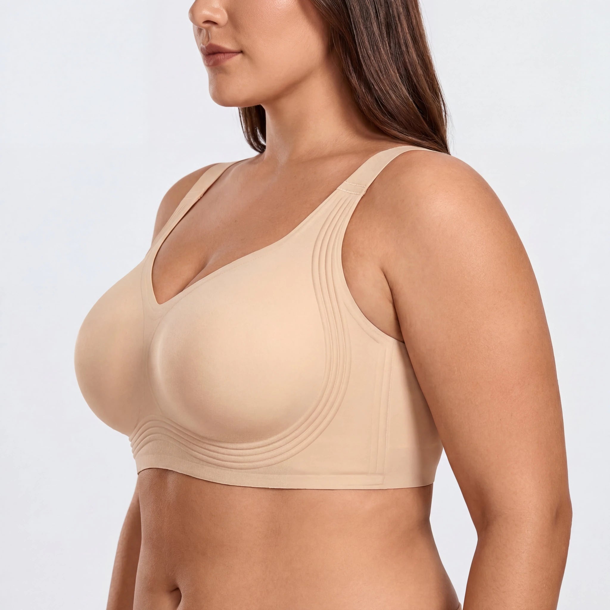 Wireless Full Coverage JellyWire Bra - for Nude - Available at Bella Bra