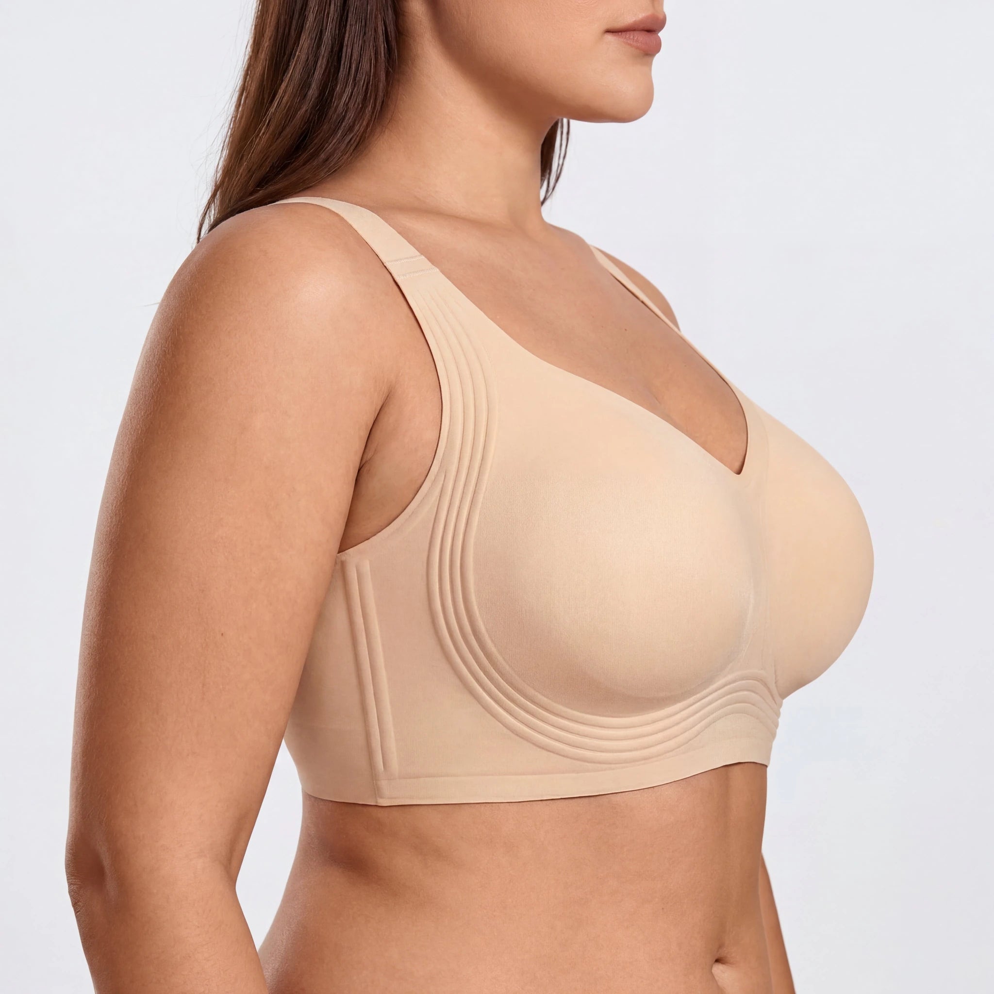 Wireless Full Coverage JellyWire Bra - for Nude - Available at Bella Bra