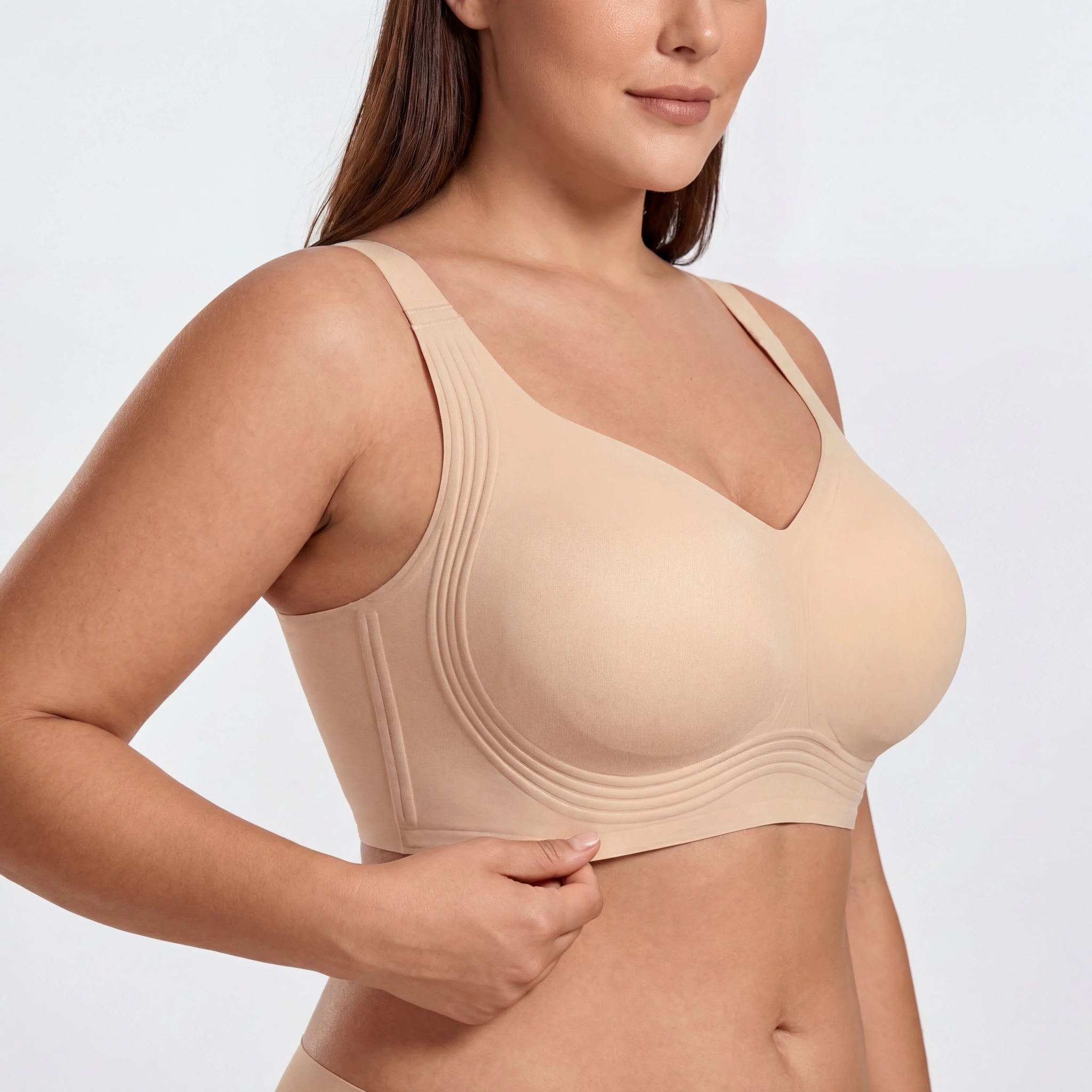 Wireless Full Coverage JellyWire Bra - for Nude - Available at Bella Bra