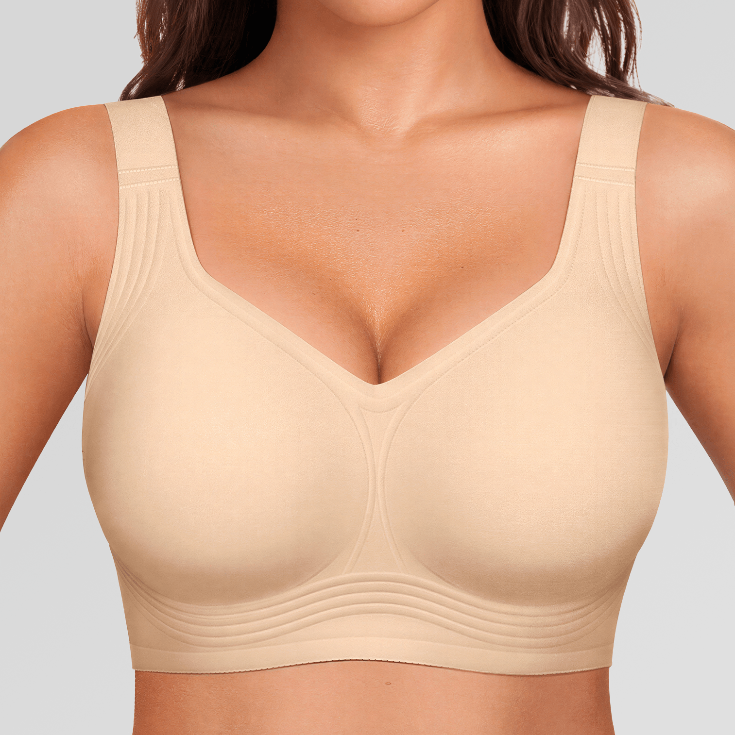 Wireless Full Coverage JellyWire Bra - for Nude - Available at Bella Bra