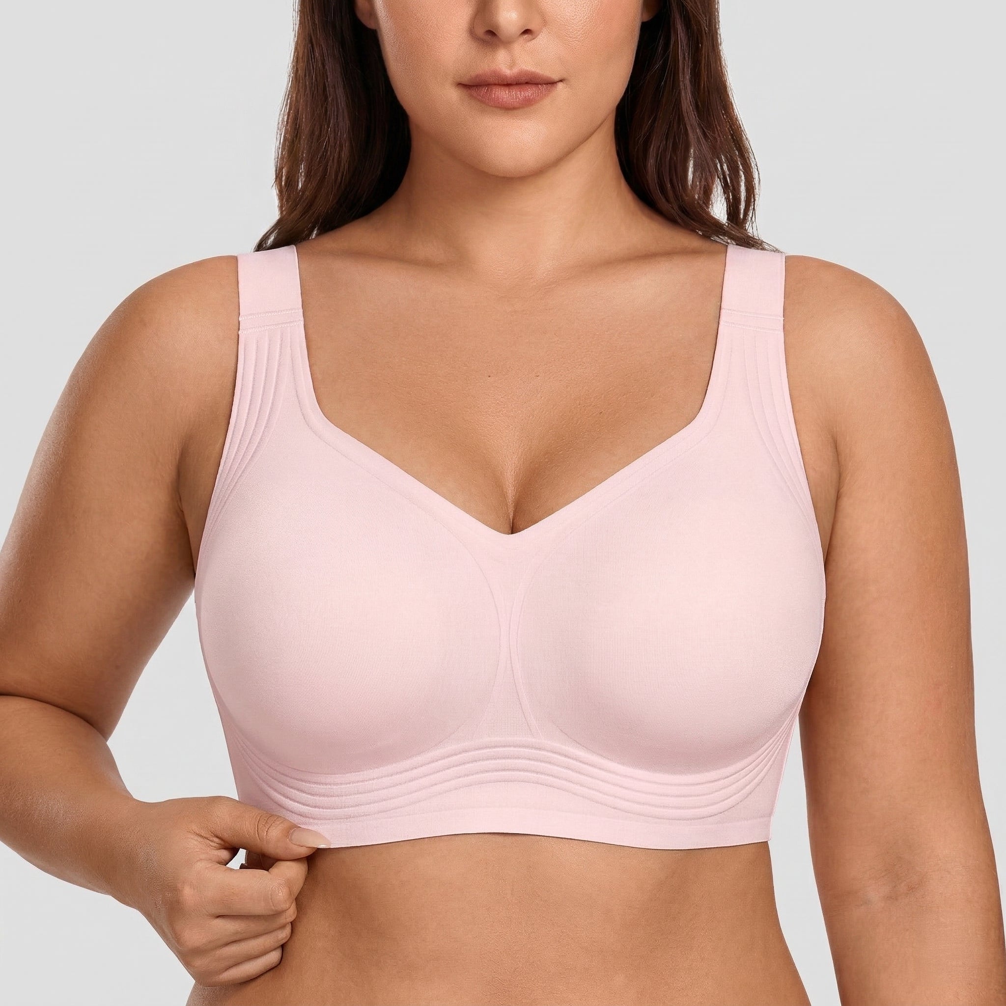 Wireless Full Coverage JellyWire Bra - for Pink - Available at Bella Bra