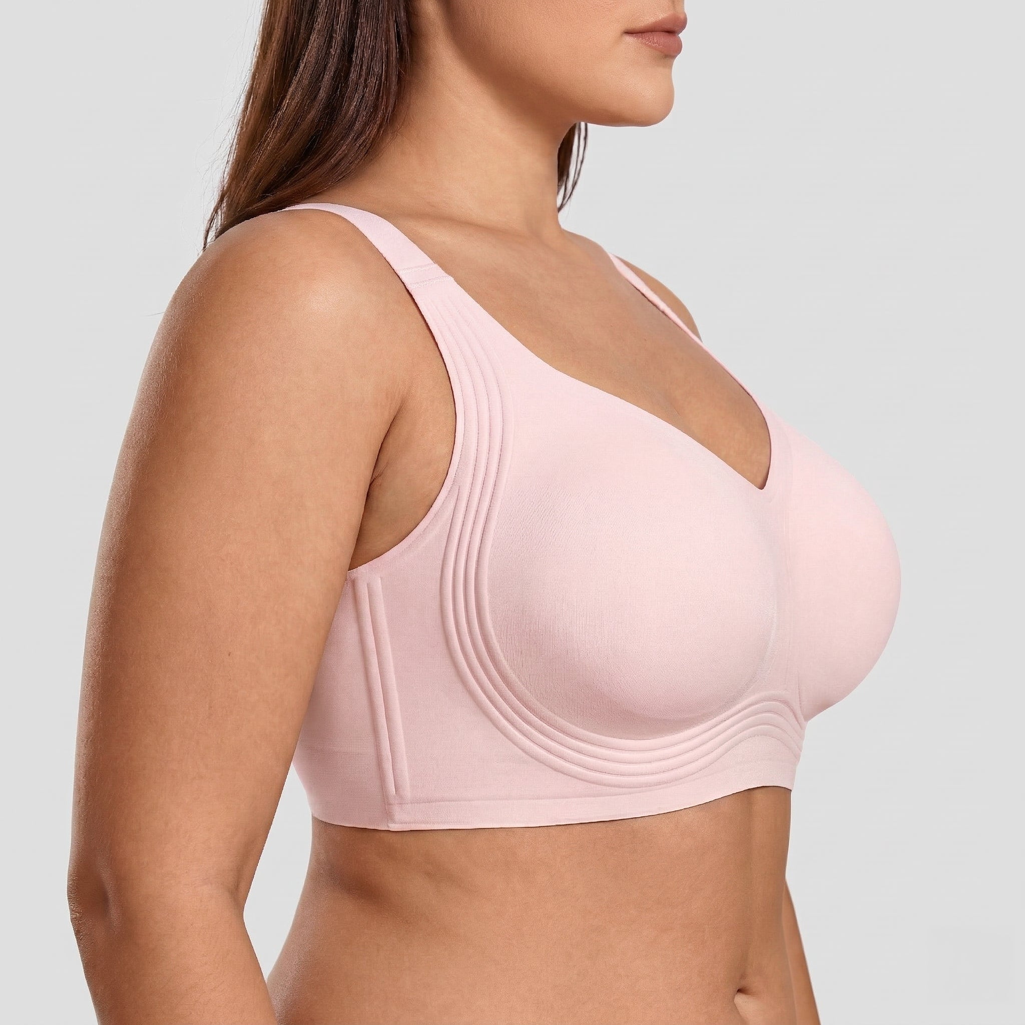 Wireless Full Coverage JellyWire Bra - for Pink - Available at Bella Bra