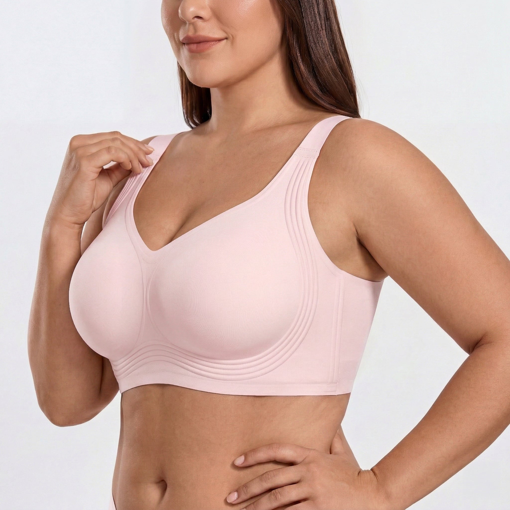 Wireless Full Coverage JellyWire Bra - for Pink - Available at Bella Bra