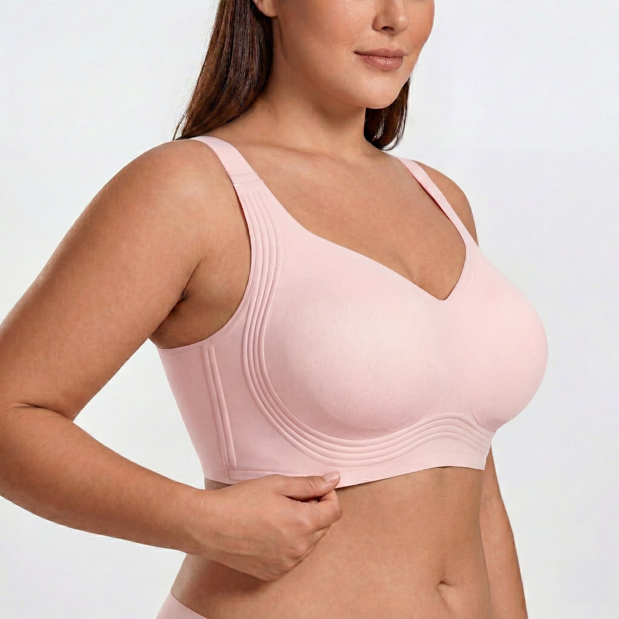 Wireless Full Coverage JellyWire Bra - for Pink - Available at Bella Bra