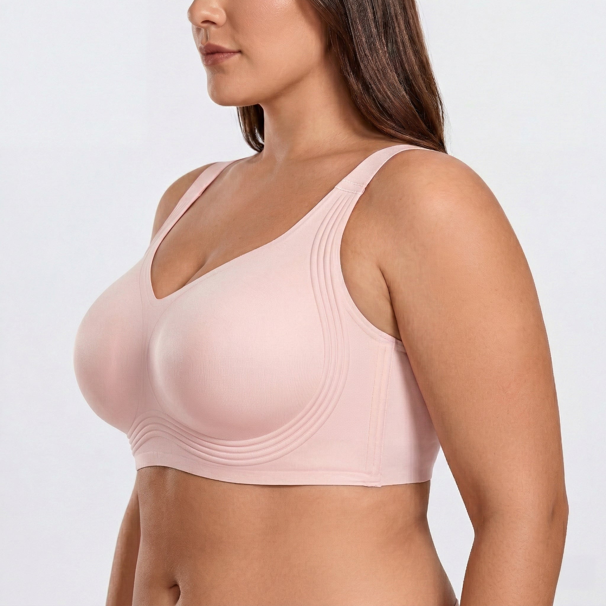Wireless Full Coverage JellyWire Bra - for Pink - Available at Bella Bra