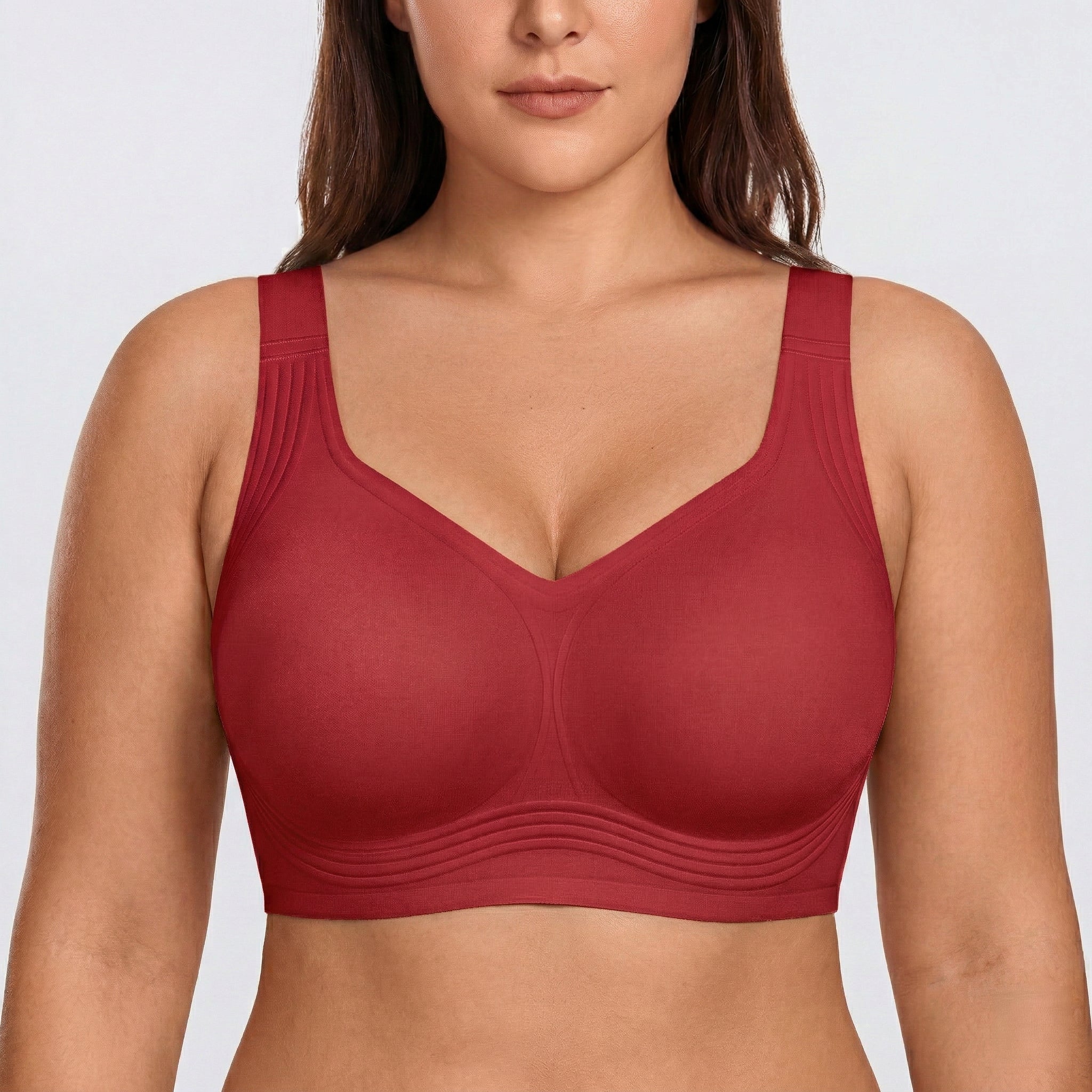 Wireless Full Coverage JellyWire Bra - for Red - Available at Bella Bra