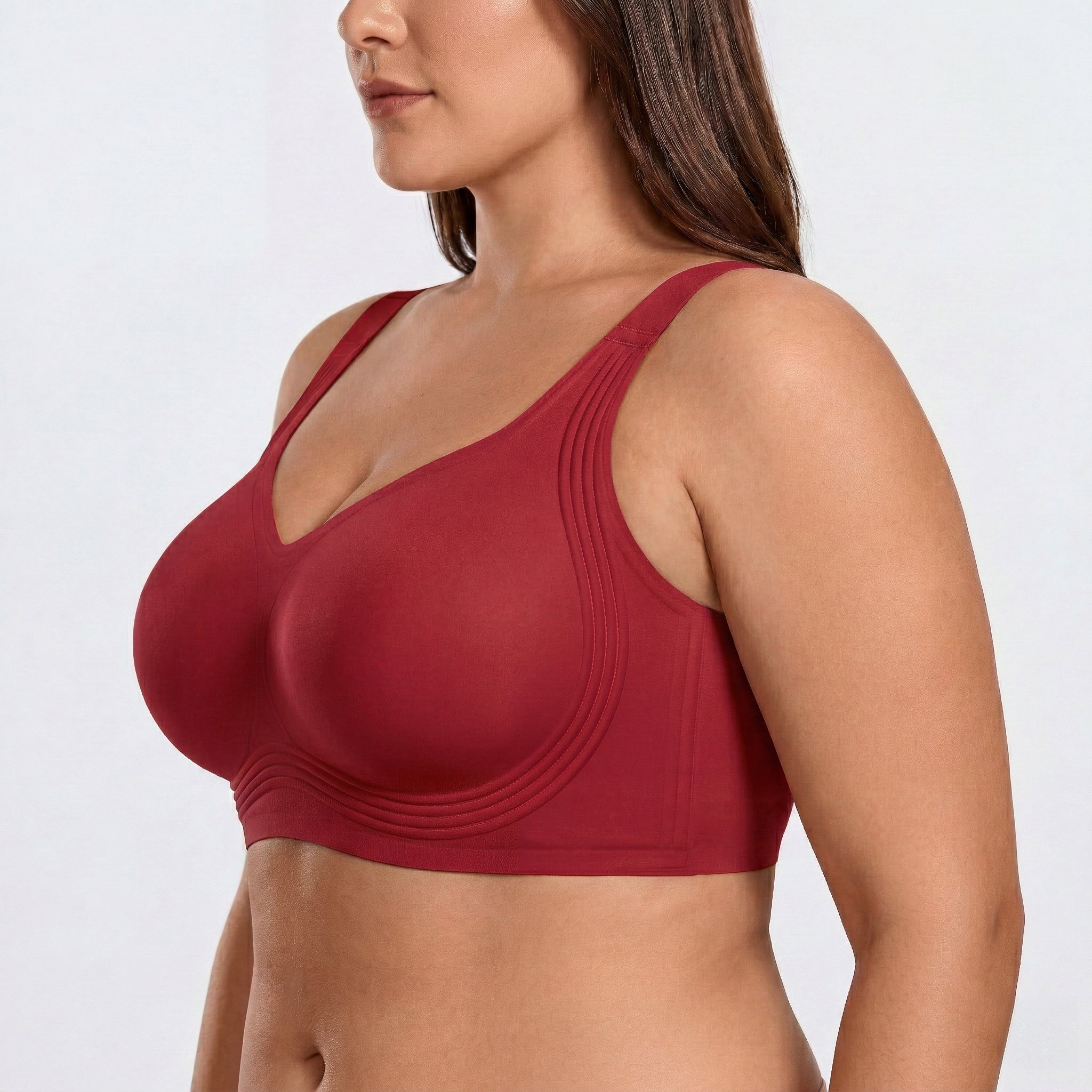 Wireless Full Coverage JellyWire Bra - for Red - Available at Bella Bra