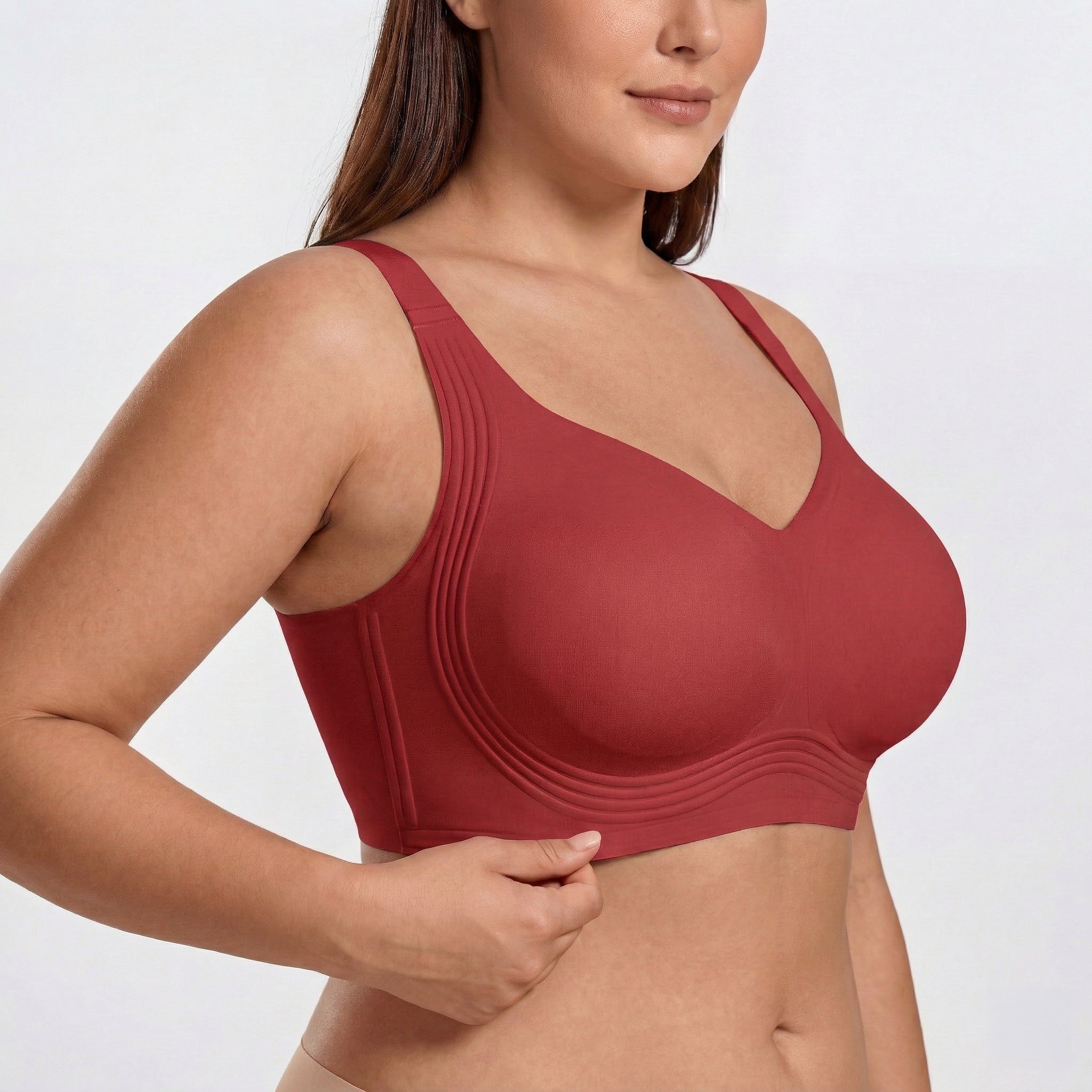 Wireless Full Coverage JellyWire Bra - for Red - Available at Bella Bra