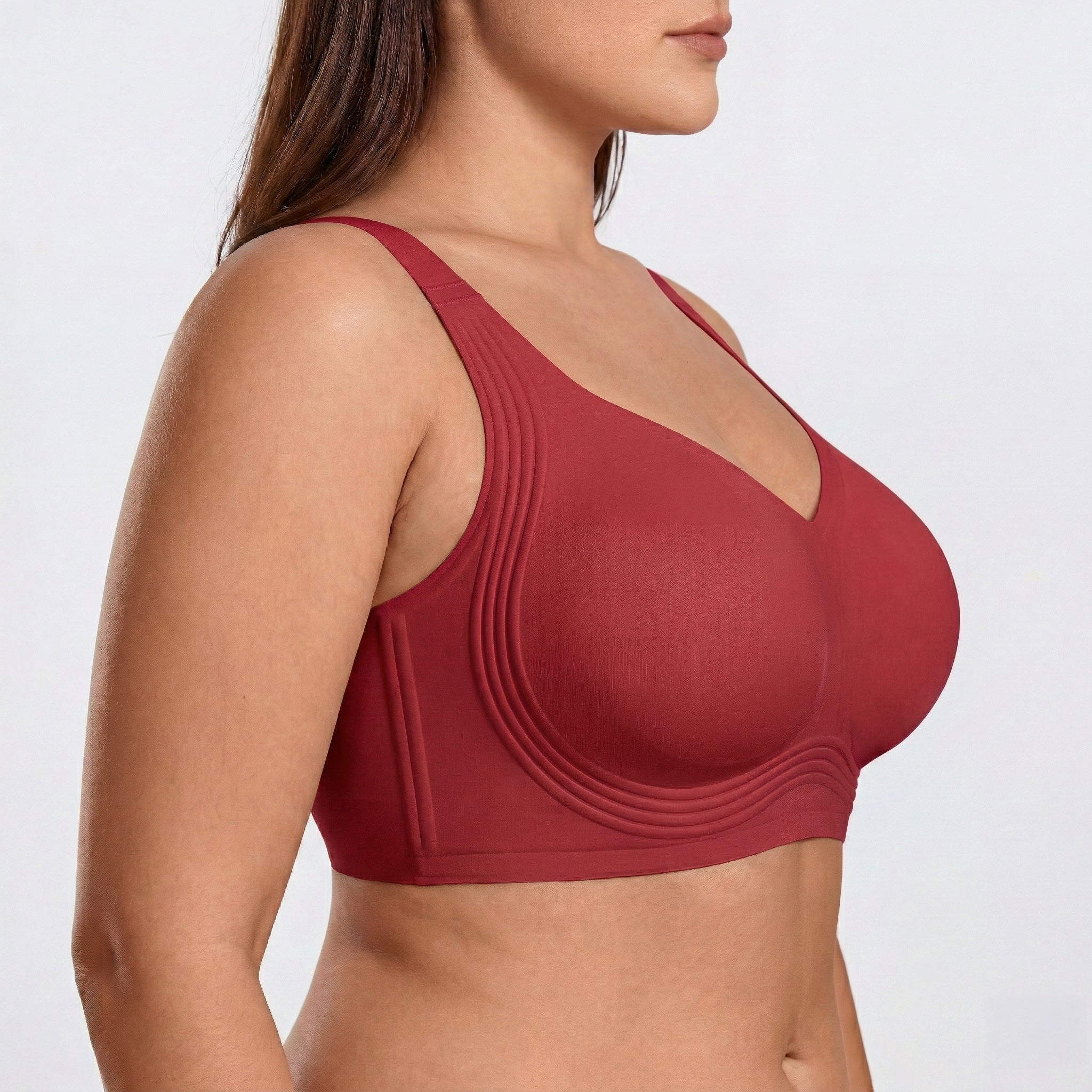 Wireless Full Coverage JellyWire Bra - for Red - Available at Bella Bra