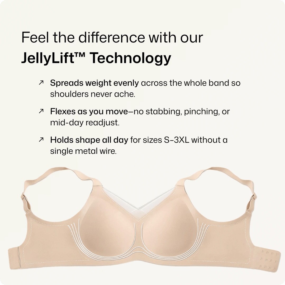 Wireless V - Neck Crossover Mesh Support Bra - for Black - Available at Bella Bra