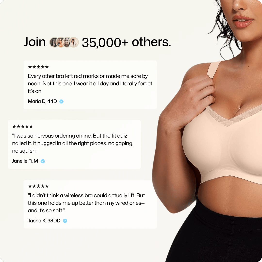 Wireless V - Neck Crossover Mesh Support Bra - for Black - Available at Bella Bra